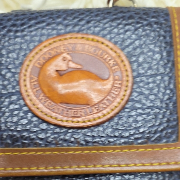 Dooney & Bourke Blue and Brown Leather Wallet - Picture 3 of 10